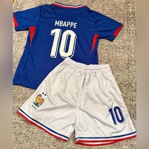 France Mbappe Jersey Size 18 Age 3-4T Toddler - 2 Piece Kit NWT